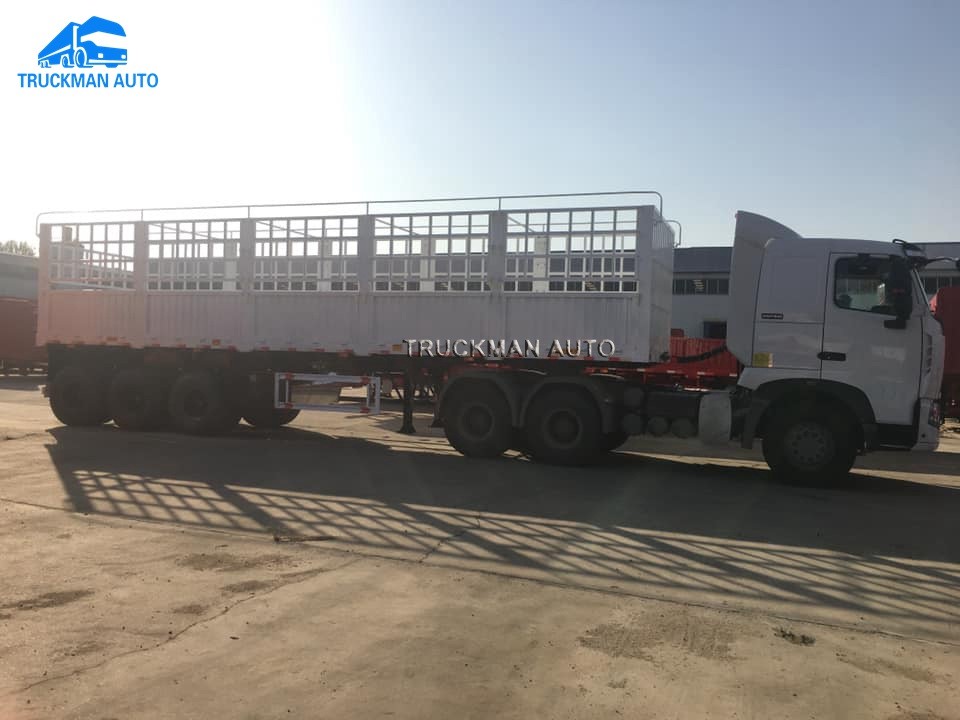 600mm Side Wall Flatbed Cargo Trailer With WABCO Brake