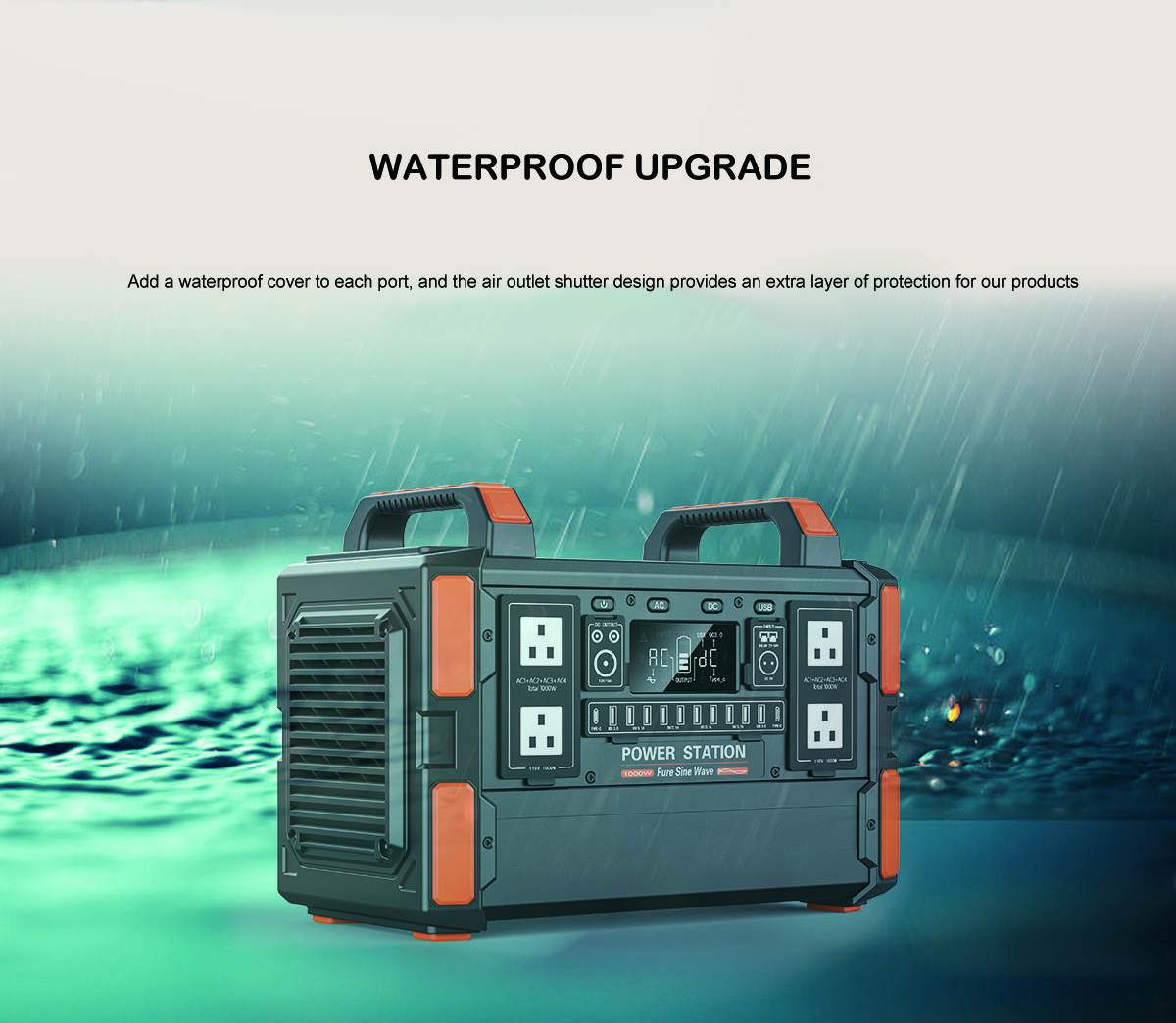 Lithium Battery Portable Solar Power Station Panels With Sipping 1000w Wireless Bank Station