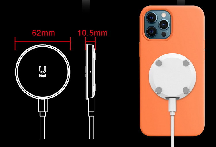 Qi Fast Magnetic Wireless Charger Pad 15W Phone Charger