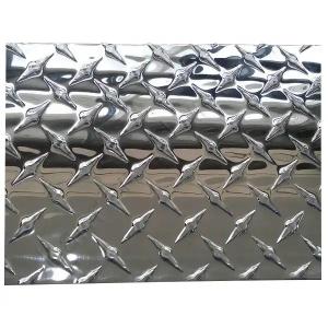 China 8mm Aluminum Diamond Plate Sheet Metal Embossed Perforated Aluminium Checker Plate Sheet on sale