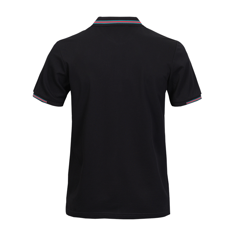New Design Black Polo T shirts For Men With Short Sleeved