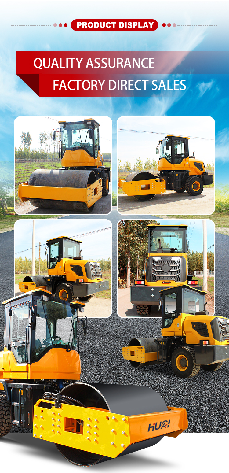 4.8 Kw Vibratory Road Roller 5000kg 5ton with CE ISO Certificate from Chinese
