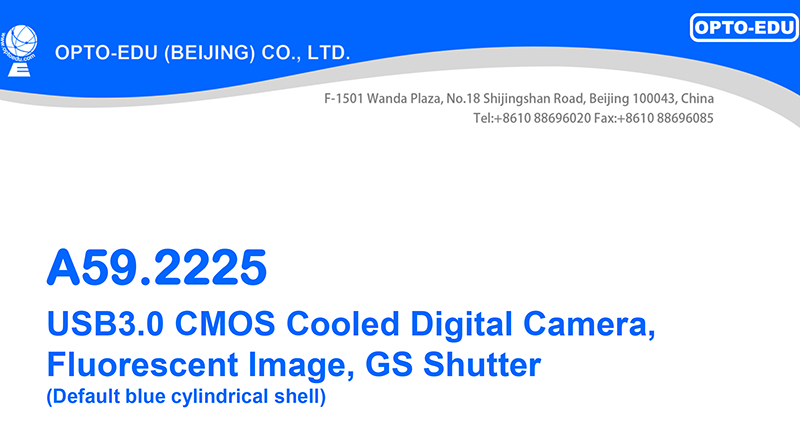 OPTO-EDU A59.2225 USB3.0 CMOS Cooled Digital Camera Fluorescent Image GS Shutter 1.7M~45M