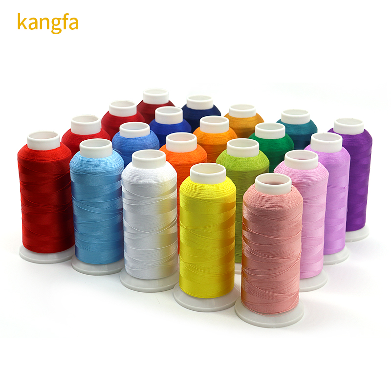 Polyester Thread Customizable Glossy Hilo Para Bordar for High Speed Machine Embroidery