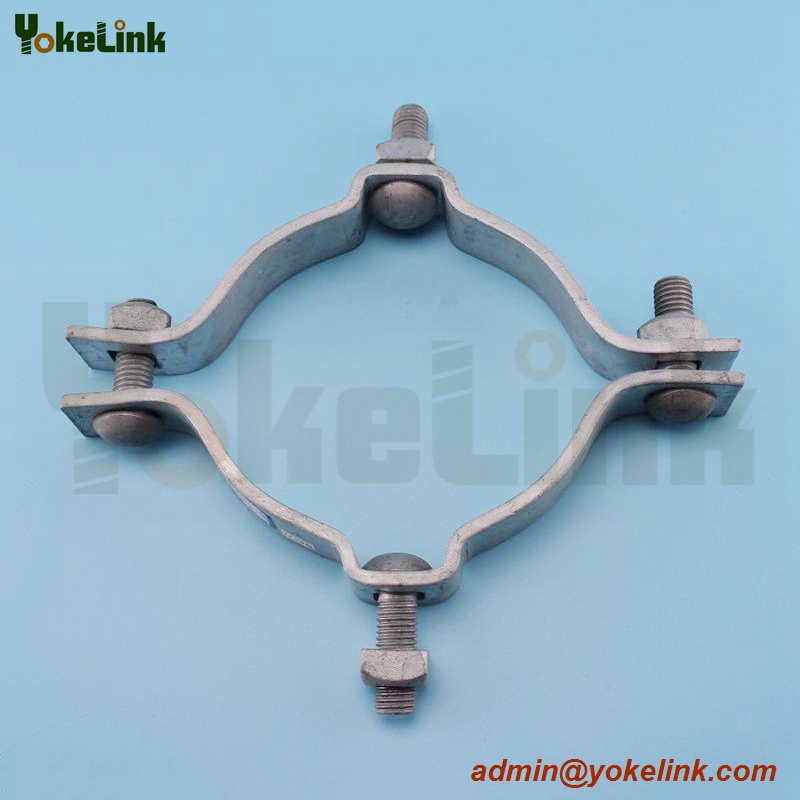 high quality galvanized electric pole clamp/pole band for overhead line fittings
