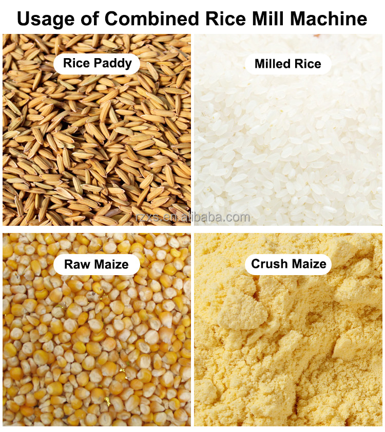 180kg/h Competitive Mini Auto Corn Rice Roller Milling Machine with Polishing Country