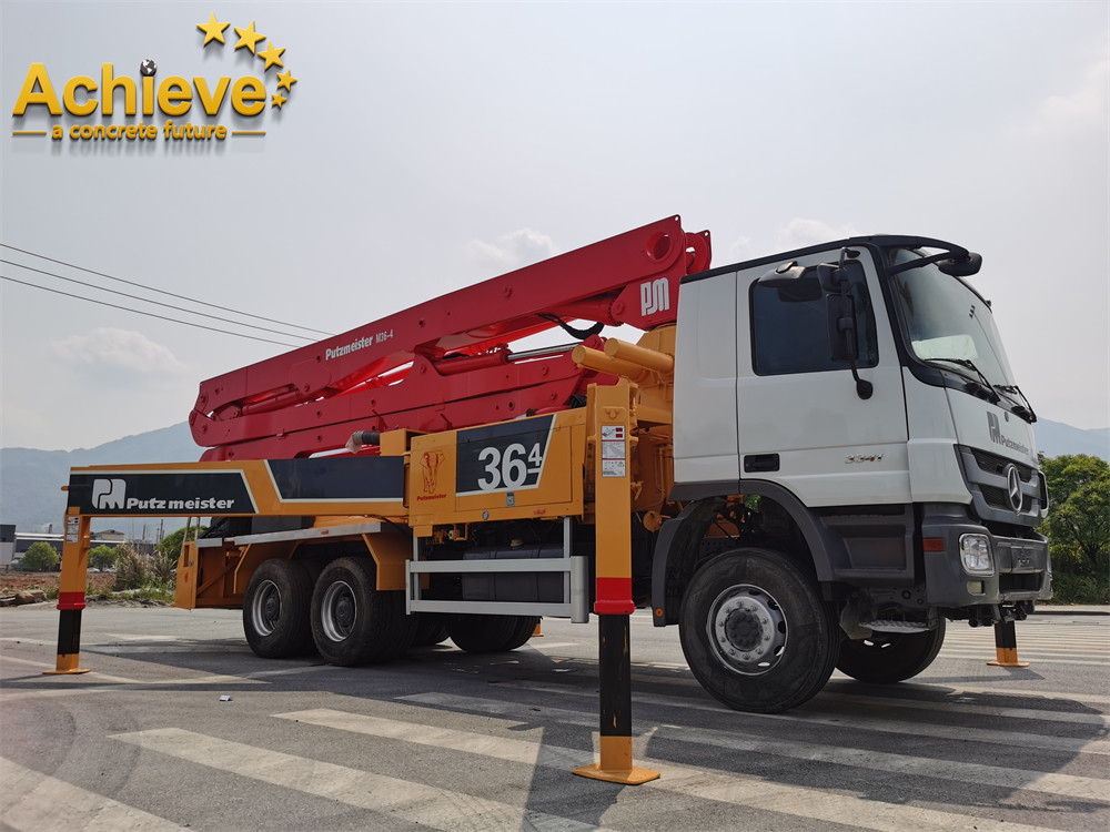Second Hand Putzmeister Concrete Pumps Truck M36-4 On Mercedes 3341