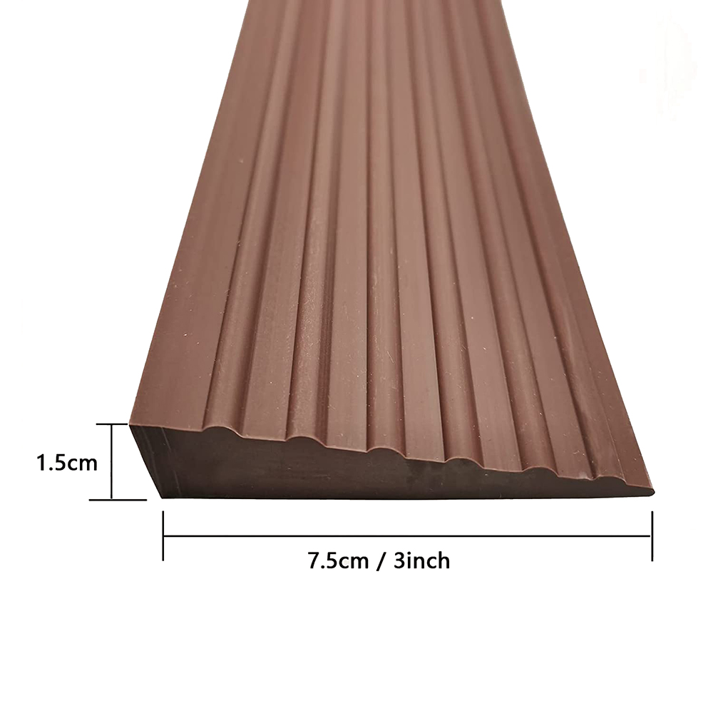 Outdoor Doorway Threshold Ramps Non-Slip Solid Rubber Portable Sill Scooter Ramp