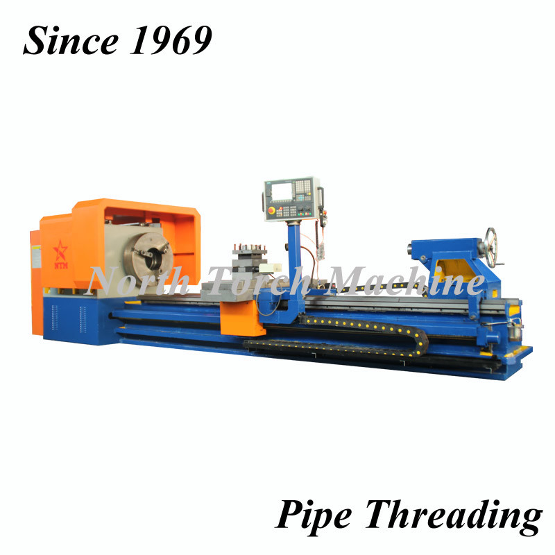 Durable Pipe Threading Lathe , Cnc Metal Lathe Intelligent Control System