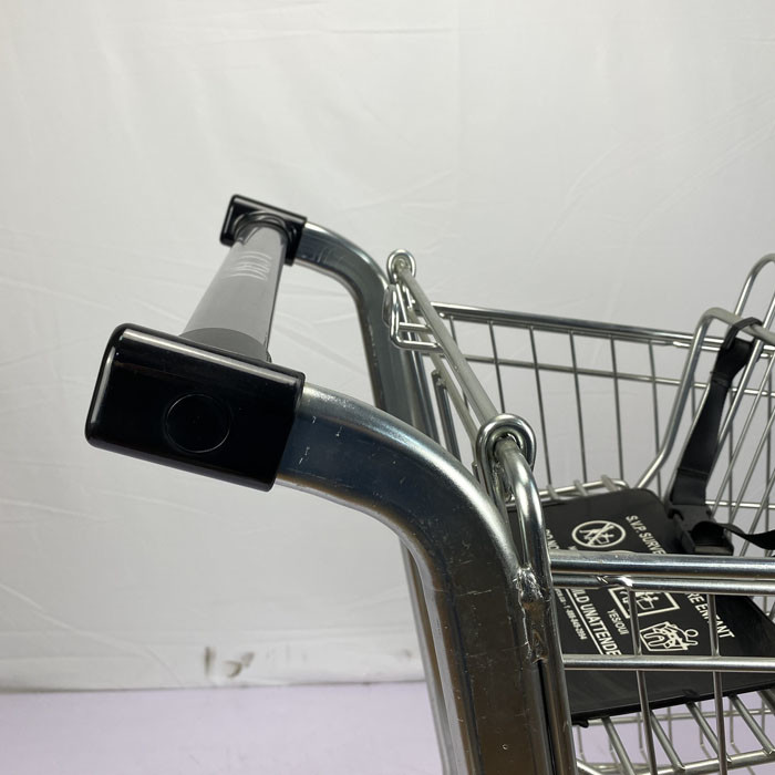 American Style Metal Grocery Shopping Trolley 110Kgs Loading Capacity With Logo Advertising Version