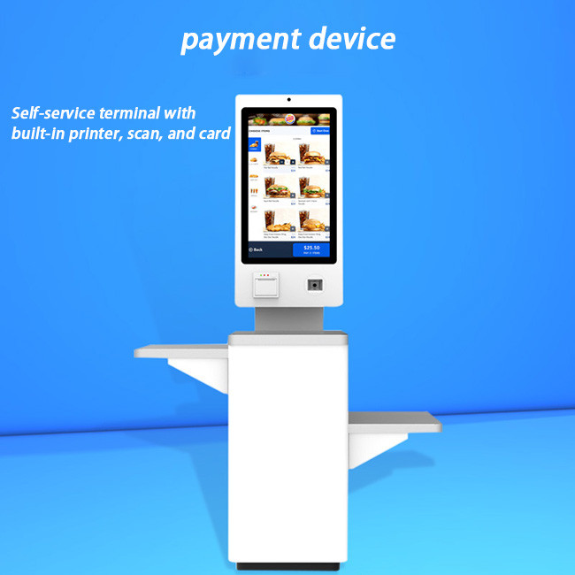 Foodservice Interactive Digital Kiosk 15.6in Touch Screen Interactive Kiosk