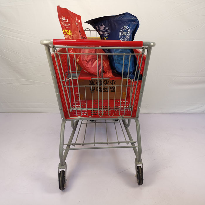 Heavy Duty 80L-200L Grocery Plastic Shopping Carts With Undercarriage