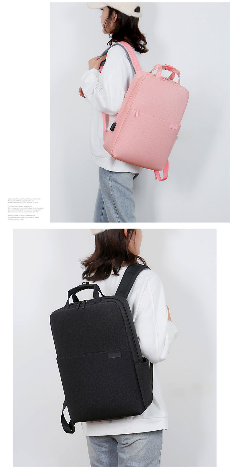 15.6" Travel Business Laptop Backpack Water Resistant Promotional Gift USB Compartment