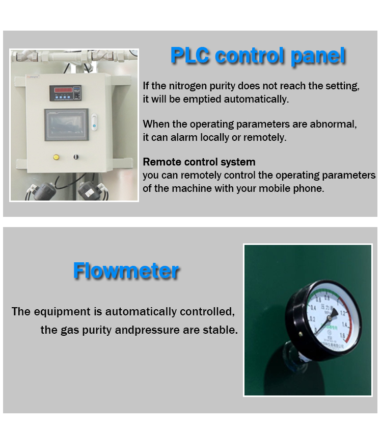 Laser Cutting Nitrogen Gas Generator Machine with 99% Purity and 5nm/hr Production Rate