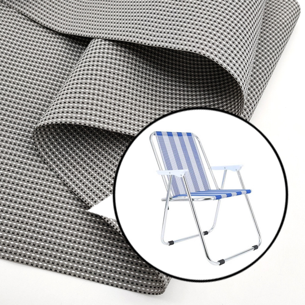 Weave Dark Gray Vinyl Woven Polyester Mesh B1 Fire Resistant
