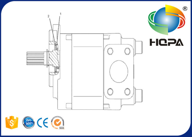 204-2800 2042800 Hydraulic Gear Pump Seal Kit for CAT 318C, 319C, 320C, 320D