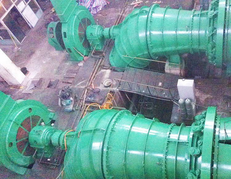Pit Type Horizontal Tubular Water Turbine For Hydro Power Plants High Efficiency