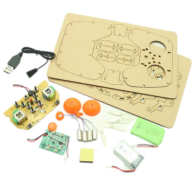 Build and Learn Diy Wooden Building Drone Quadcopter Assemble Rc Drones Kit Set Toy Education For Students Teaching Kids