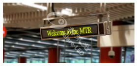 IP65 Waterproof Level 6mm Pixel Pitch LED Display Subway Station Message Signage
