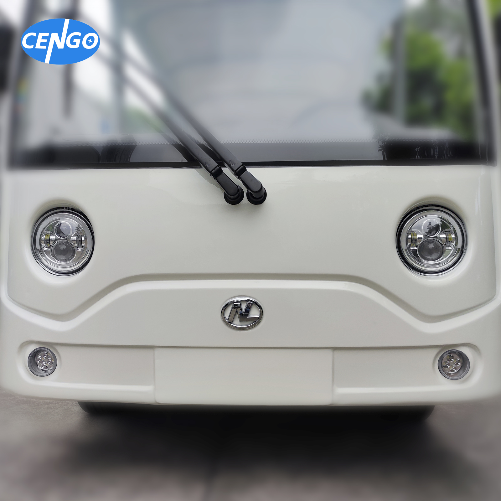 18.6mph Speed Electric Shuttle 17 Passenger Sightseeing Bus With 80-100km Driving Mileage and Powerful Configuration
