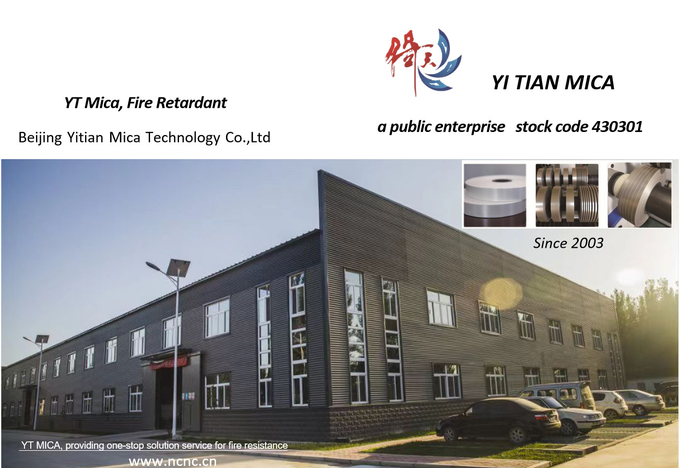 Electrical insulation Synthetic mica tape 3in1 / fire resistant Synthetic mica tape wrapped For Cable conductor