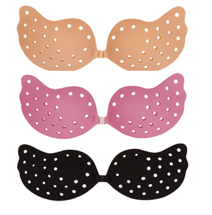 Fashion form strapless adhesive breathable bra for summer