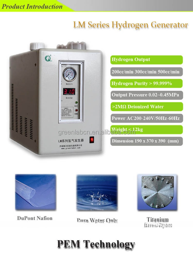 240V Power Supply Hydrogen Generator for Power Generation 0.45Mpa Delivery Pressure Gas