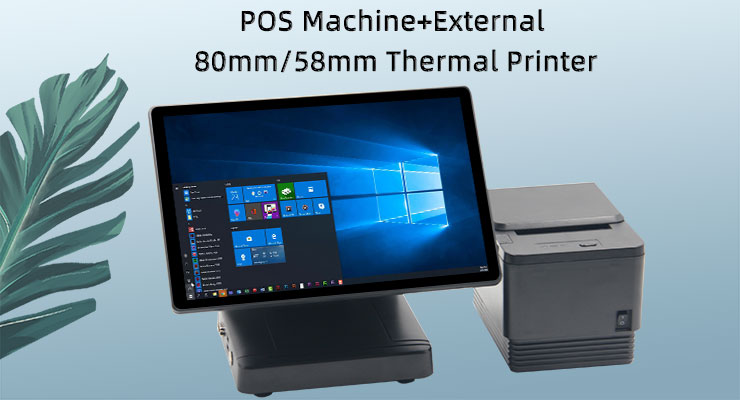 Android Touch POS All in One Cashier System with Optional External Thermal Printer