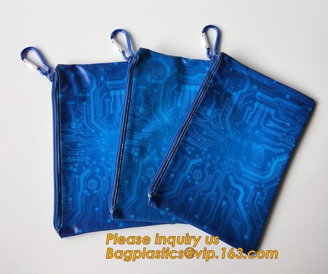 Factory Custom made Environmental PVC clear packaging toy storage handle bag,plastic tote packaging bag with handles fro