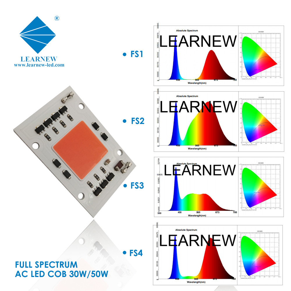 AC DOB COB LED CHIP 110V 220V 240V 50W 100W Full Spectrum For Plant Growing Light
