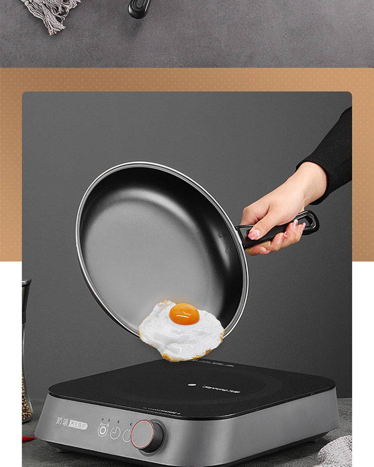 Wholesale TOP Seller 9-Inch Cooking Pot Non Stick Fry Pan Cookware Cast Iron Frying Pans With Anti-Heat Handle
