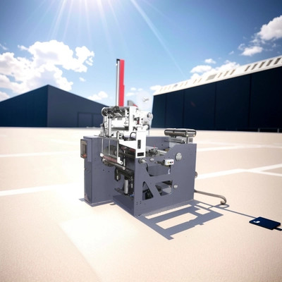 Non Stop No Glue Free Glue-less 4 Four Spindle 2 Shaft Label Turret Slitting Rewinding Machinery