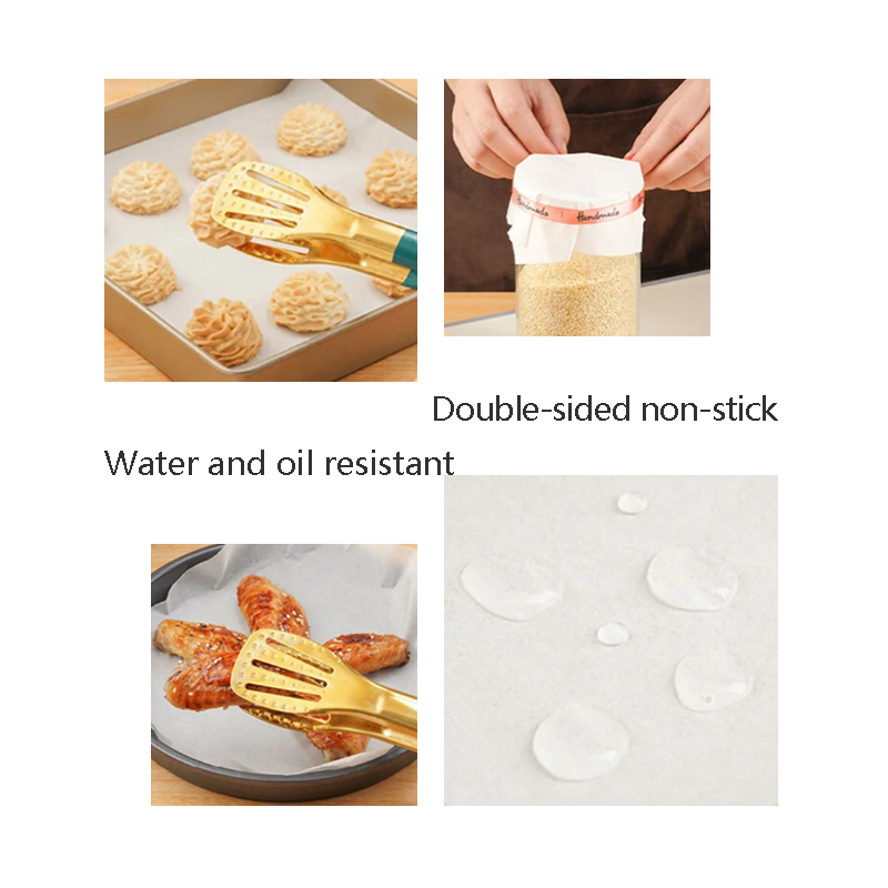 Non Stick silicone greaseproof paper Heat Resistant Parchment Baking Paper Roll 5000m