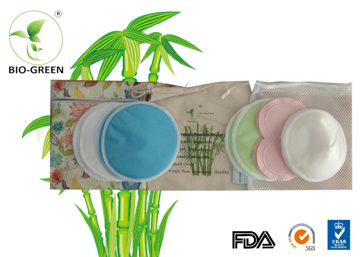 Waterproof Organic Bamboo Nursing Pads High Absorb Microfiber Founded