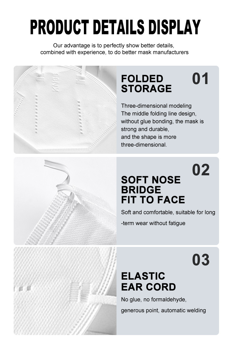 OEM ODM KN95 GBT2626 4 Ply FFP2 Face Masks With Earloop