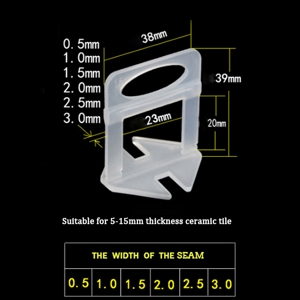 High Quality Thin Spacer clips Tile Leveling Clips Leveling System Tiles