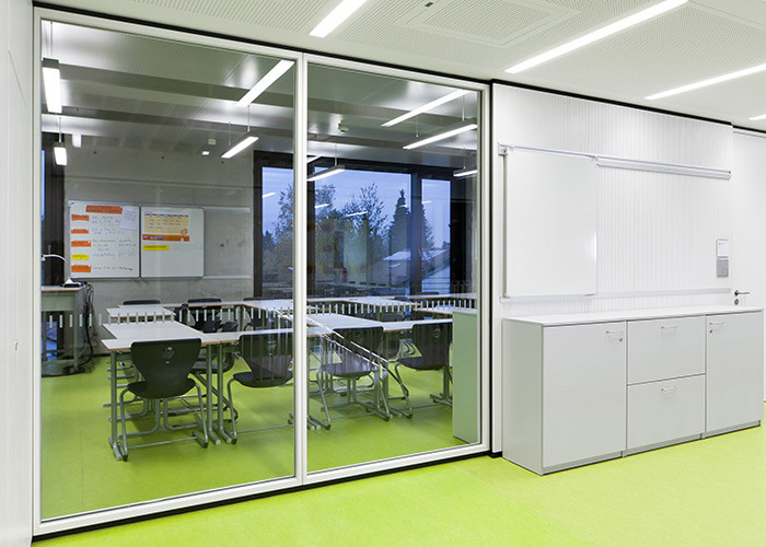 2024 Hot Sales Glass Partition Wall Profile For Commercial Spaces Customized Glass Or Solid Optional