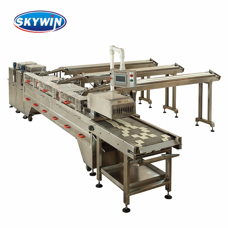 Single Lane Multifunction Cookie Machine Automatic Cream Jam Filling