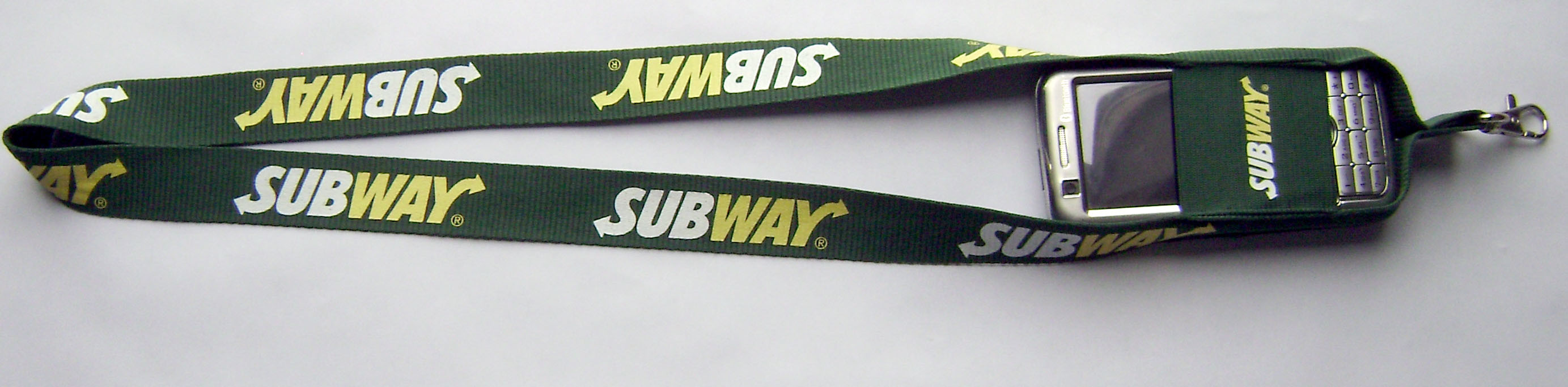 Red Background Custom Woven Lanyard Sublimation Recyclable White Logo