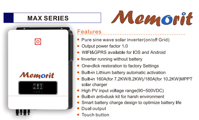 On Off Grid Solar Power Inverter Pure Sine Wave Inverter With LCD Display