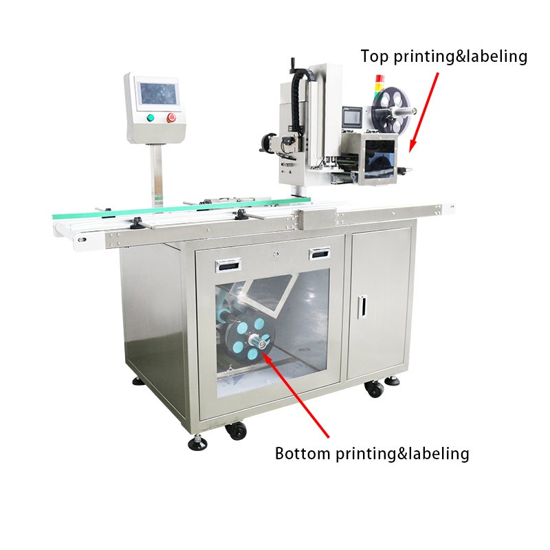 Wood Packaging Material Square Bottle Label Applicator for Flat Surfaces and Printer
