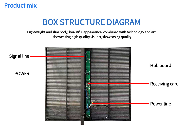 Full Color Indoor Transparent LED Screen P3.91-P7.82 Quick Installation