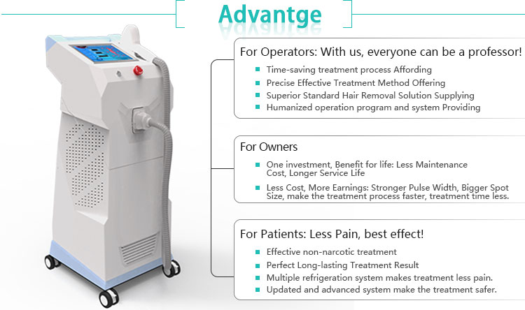 CE ISO Approved 2018 new permanent 808nm hair removal diode laser