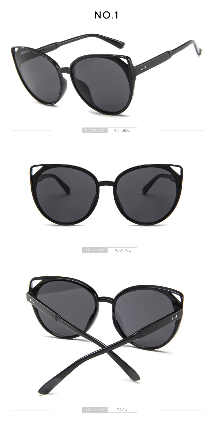 Female Silver Pink Lens Sunglasses Round Rose Gold Frame Retro Color Mirror Lens Glasses