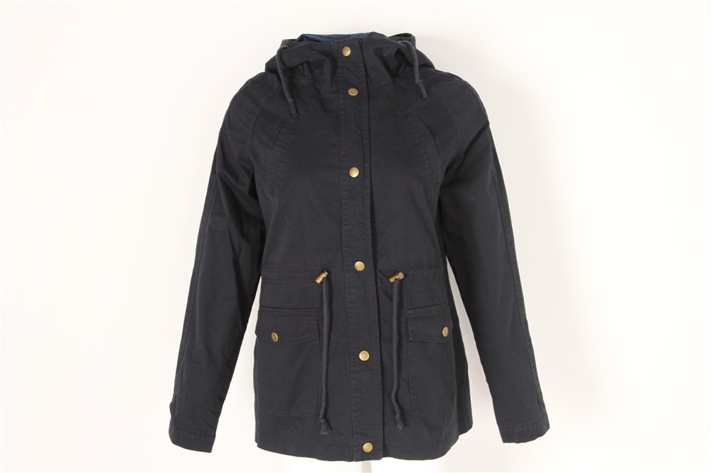 Ladies longline COTTON parka, Women's cotton coat, Very Washed, Chic style