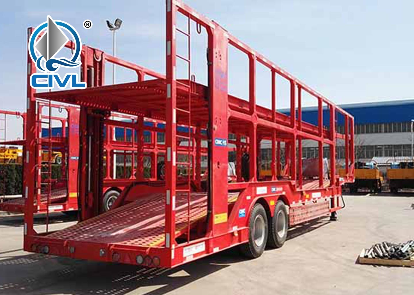 2 axles 6-9 cars Vehicle Auto Suv Carrier Carring Transport Semitrailer Car Carrier Semi Truck Trailer For Sale