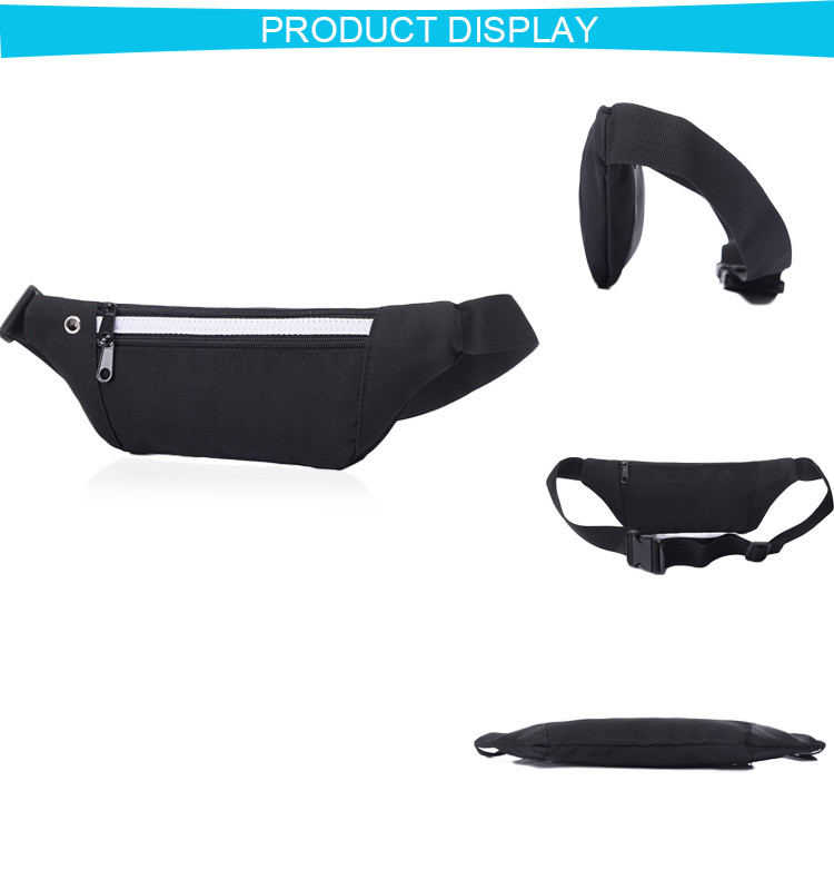 Custom Mini Folding Mens Waist Bag 15 - 25L Capacity Fit For Men Gym
