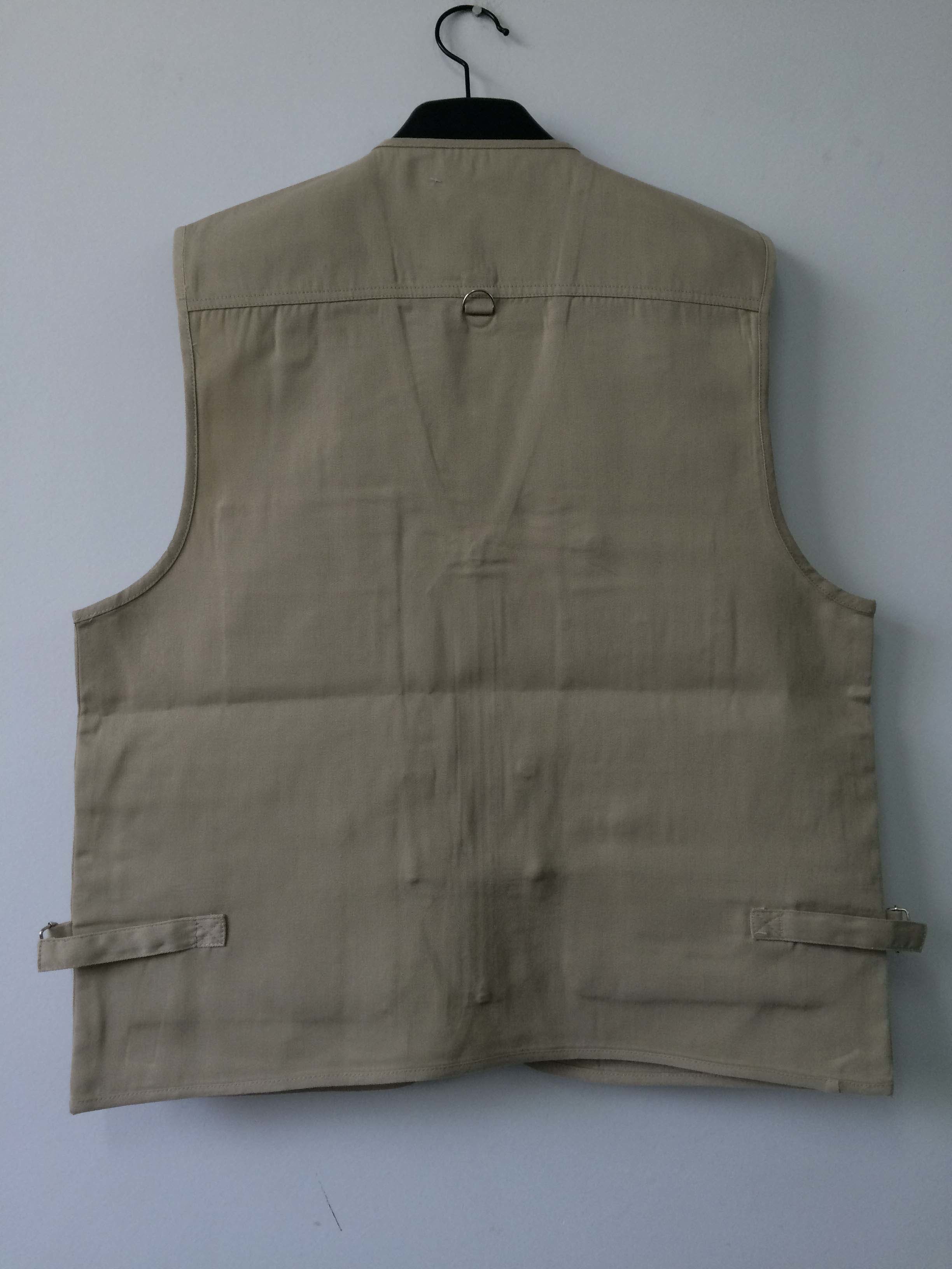 Mens classic vest in 100% polyester washed fabric, S-3XL, 4 colors can be chose