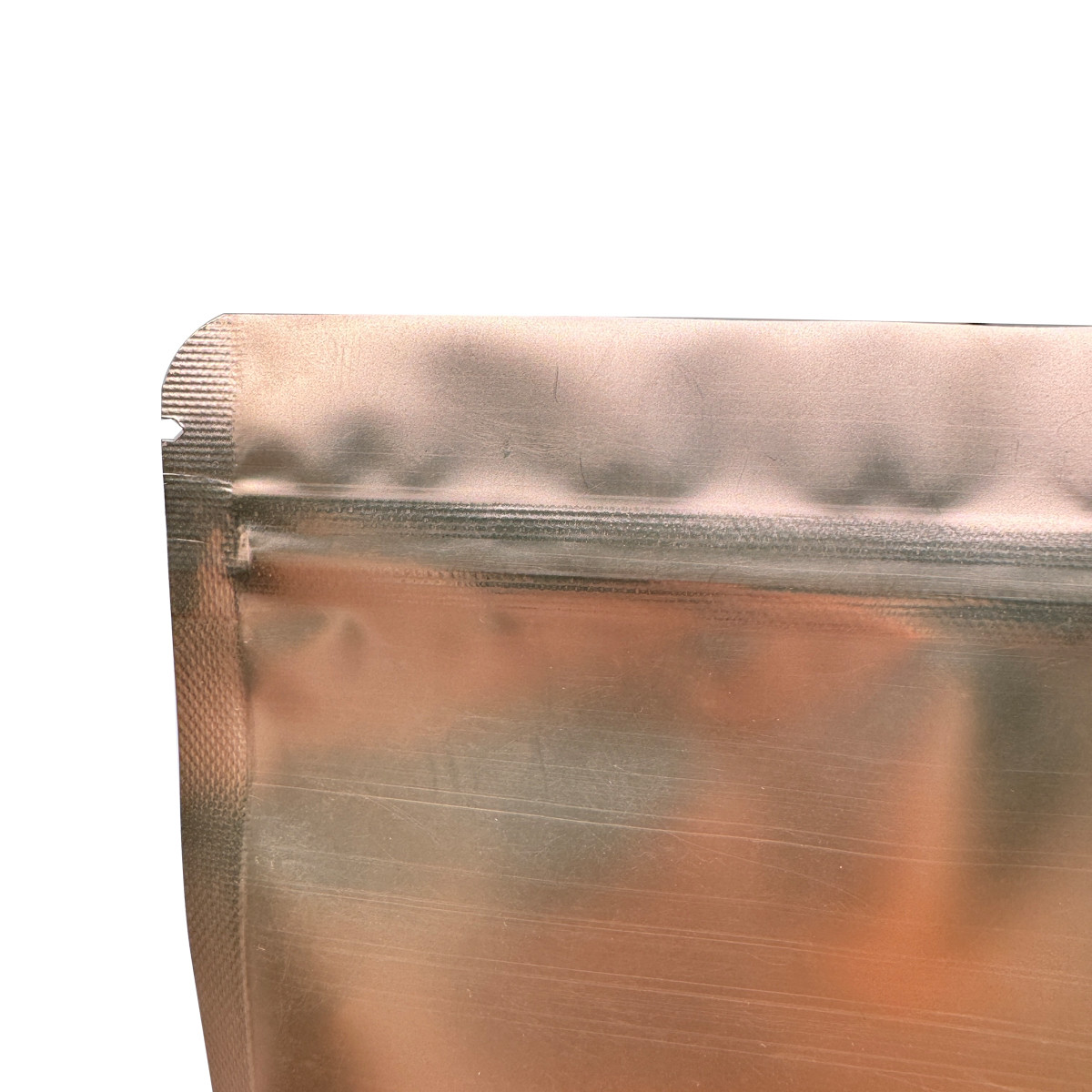 Food Packaging Matte Rose Gold Custom Stand Up Pouches Bags With Ziplock doypack