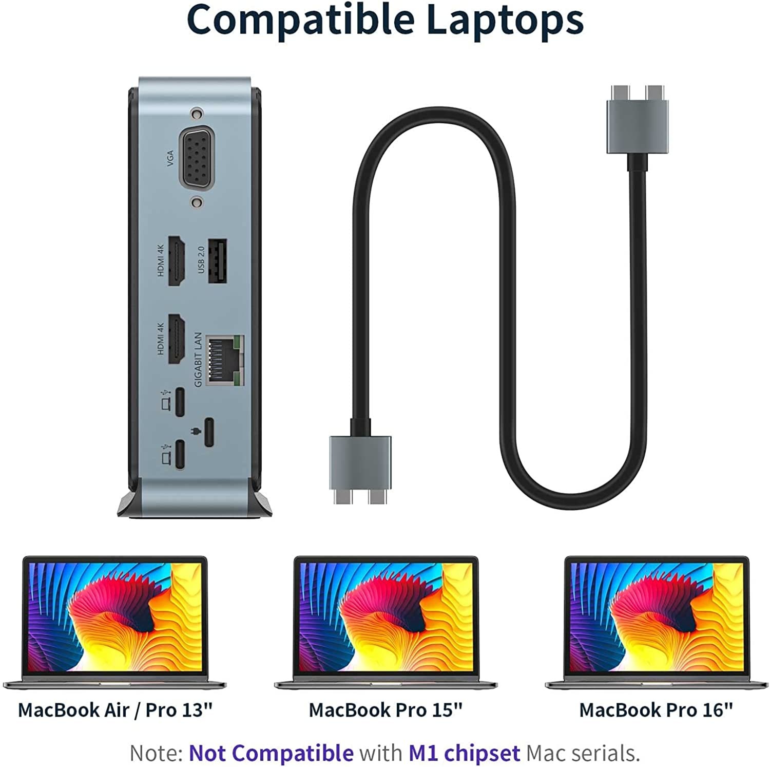 Hdmi To Usb C Docking Station 100w Maximize Work Potential With Type-C Pd2.0
